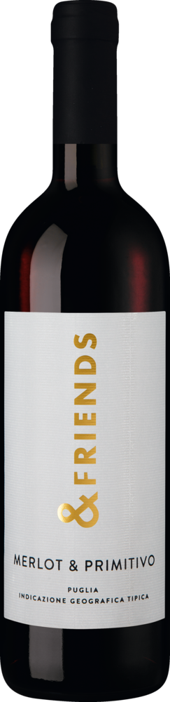 Friends & Grapes Merlot-Primitivo 2022, Apulien, Halbtrocken 5976000 Rotwein Enzo